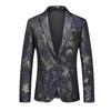 Spring Autumn Pint Blazer Men Business Social Suit Jacket Male Slim Fit Dress Male Jacquard Blazers Coats