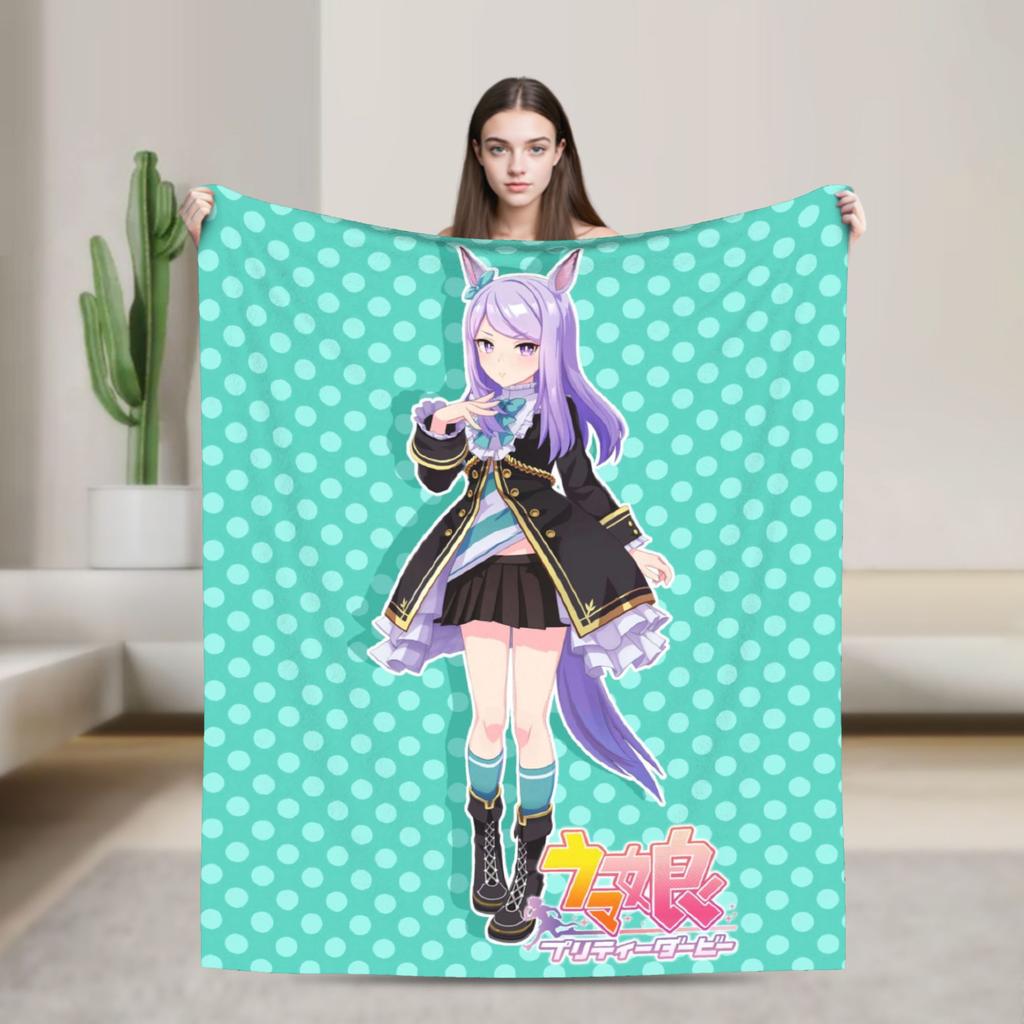 Smart Falcon UmaMusume Pretty Derby Blankets Quality Warm Soft Bedding Throws Winter Kids Adult Living Room Novelty Bedspread