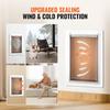 Pet Door for Wall with Lock and 3 Magnetic Flap System Metal Frame Small