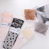 Sweet Thin Mesh Female Chiffon Nylon Dot Socks Dress Hosiery Tulle Socks