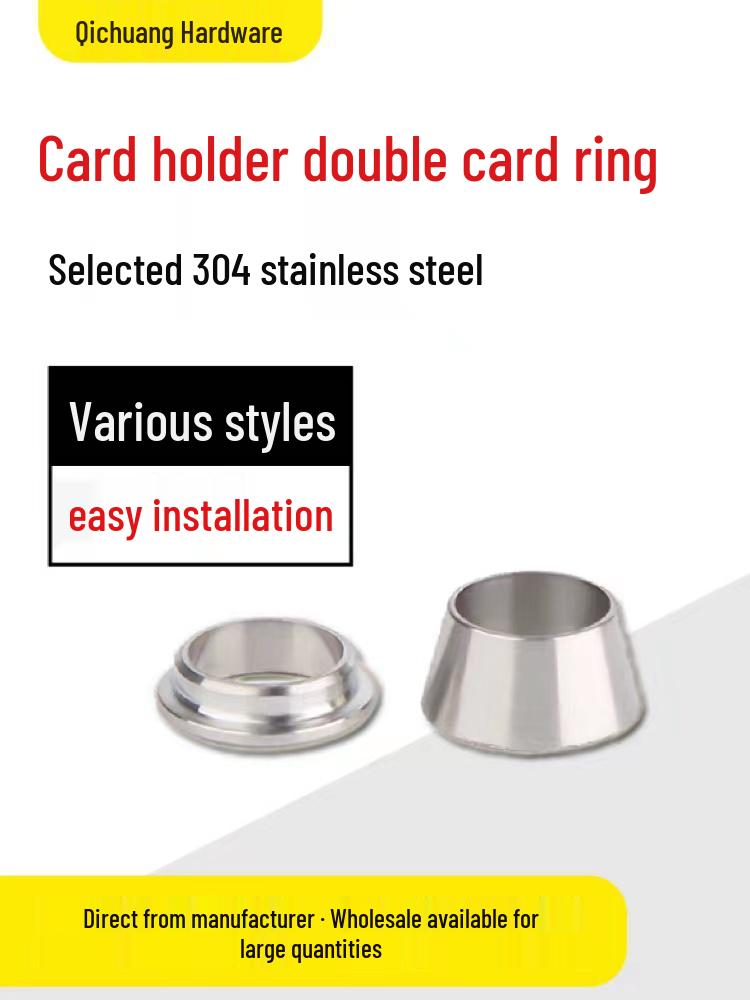 304/316 Stainless Steel Retaining Ring Double Sleeve Nut Core Clip Clamp 3mm 1/4 Specifications