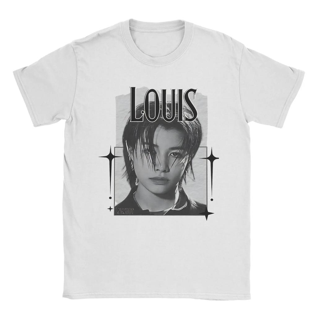 2026 Уникальная футболка Louis Rising с длинным рукавом Унисекс Хлопковые футболки с круглым вырезом Короткий рукав Одежда больших размеров