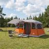 Tunnel Tent with Grey and Orange Roof 366 x 244 x 198 cm