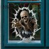 Home Store Window Display Halloween Stickers, Removable Static Cling Decals with Pumpkin Ghost Witch Non Adhesive Clings Patterns, Scary Atmosphere