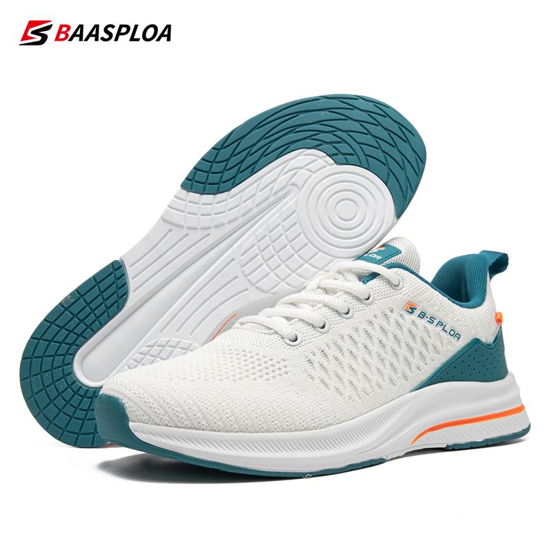 BAASPLOA Мужская обувь, вязаная повседневная прогулочная обувь, дышащие модные кроссовки, оригинальные легкие амортизирующие мужские теннисные туфли