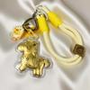 999 Pure Gold 20mg Cartoon Horse Phone Chain & Keychain - Adorable Bag Charm Gift