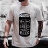 Футболка с забавным графическим принтом для мужчин. Выглядишь так, будто мне нужно еще одно пиво. Одежда 2000 года. Футболки больших размеров для вечеринок. Уличная одежда.