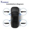 For Tesla Model Y 2025 Juniper 4PCS TPE Car Door Storage Box Tray Front and Rear Door Side Handle Organizer Accessories.