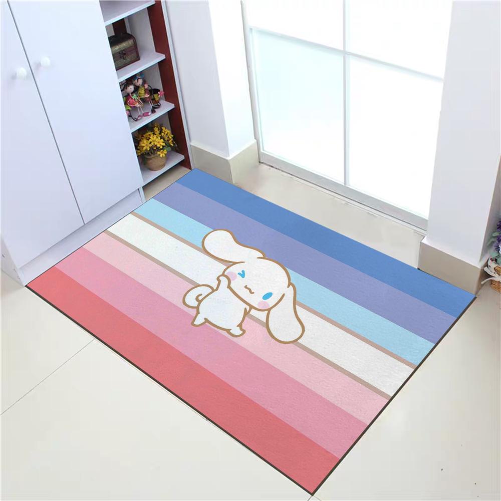 Коврик для прихожей Sanrio Cinnamoroll Коврики для гостиной Молитвенный коврик Добро пожаловать домой Впитывающий коврик для ванной Кухонный декор Напольные коврики
