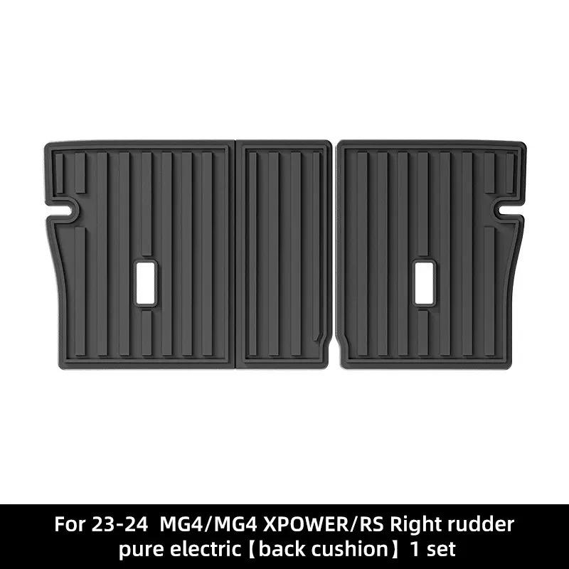 For MG4 EV / MG4 XPOWER / RS 2023-2024 Trunk Mat TPE Seat Backrest Cushion Anti-Kick Mat Trunk Mat Carpet Waterproof Cargo Liner