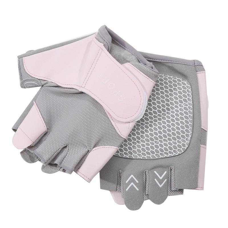 Женские спортивные нескользящие перчатки для тренировок летние солнцезащитные износостойкие перчатки для фитнеса с полупальцами