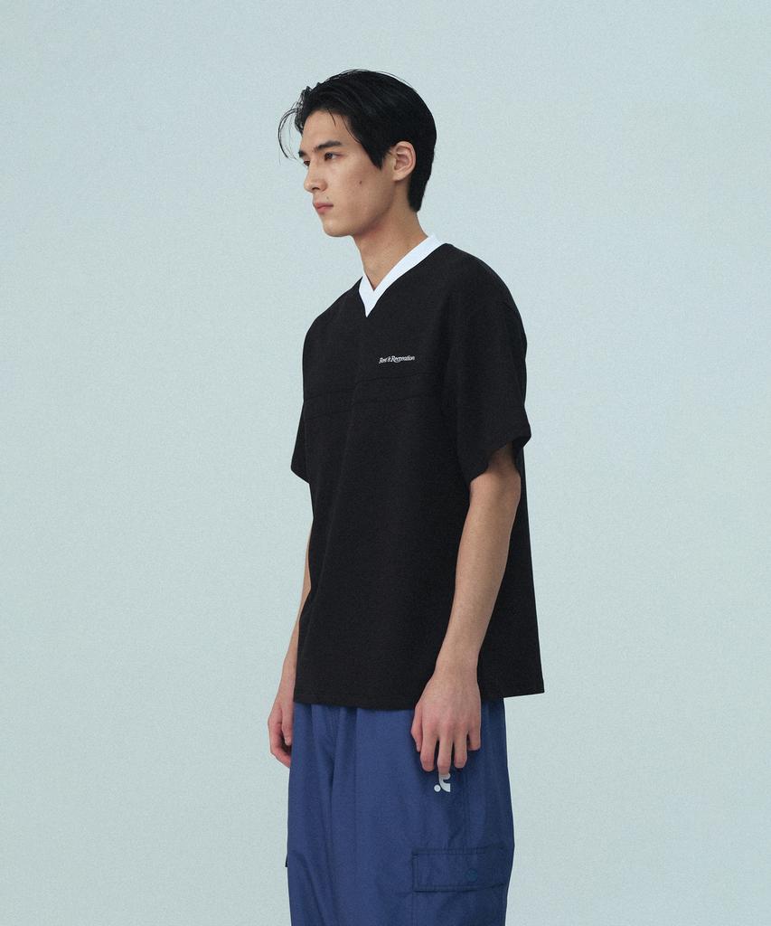 REST&RECREATION Coloration Jersey Top - Black