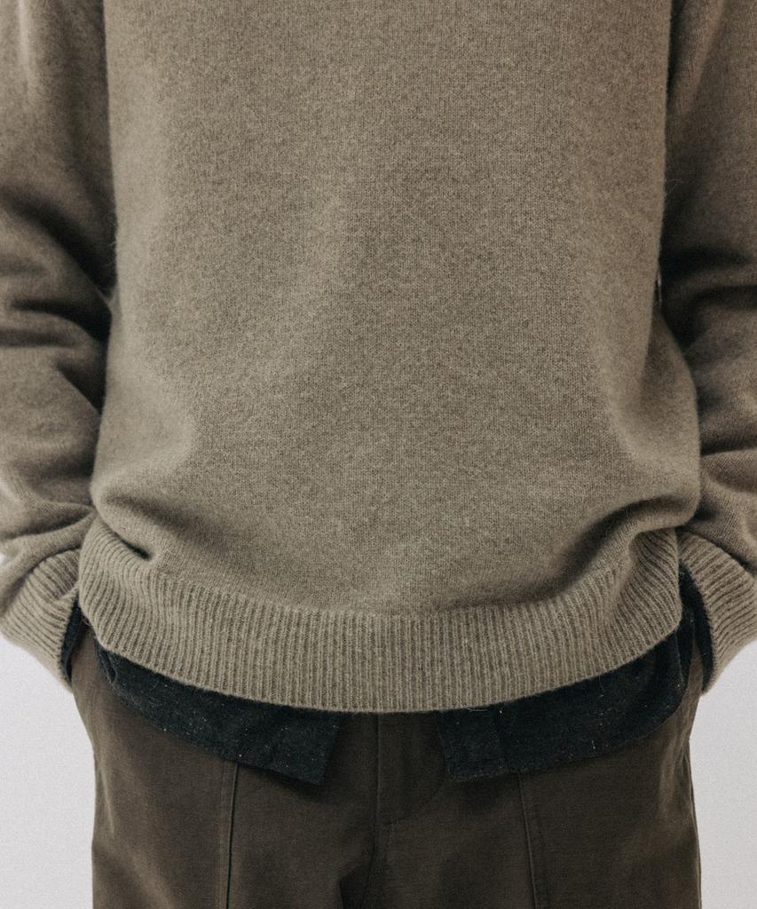 BLANKROOM Gentle Crewneck Sweater_Sage