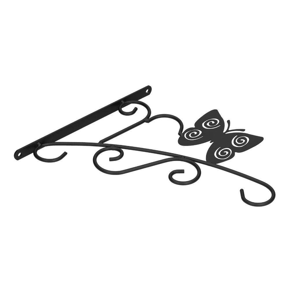 11.3x9.8x0.6in Iron Hanging Plant Bracket Terrace Plant Hanging Rack