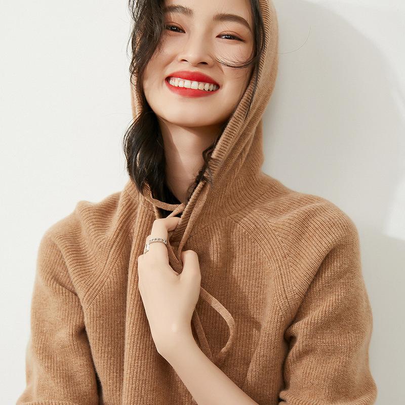 Women S Loose Fit Hooded Sweatshirt Casual Pullover Autumn Winter