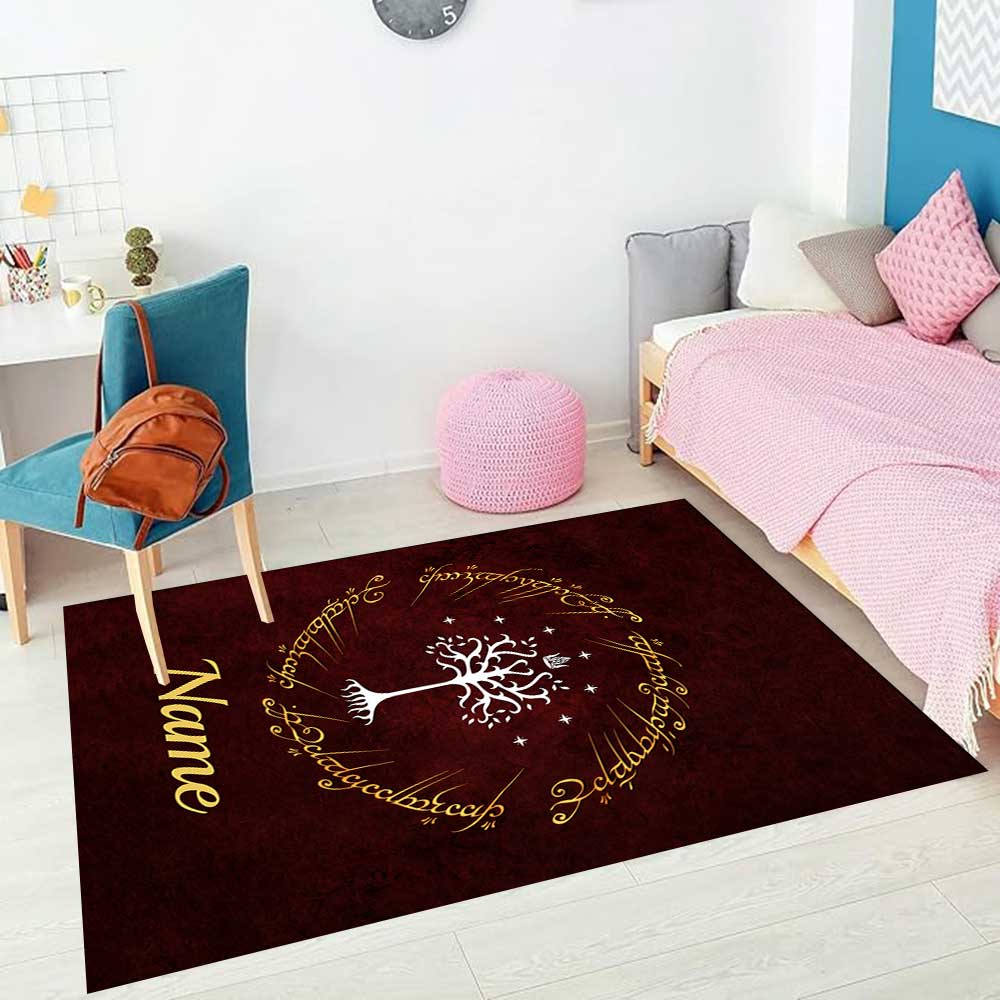 Warnermedia (11) Customize your name rug, office chair cushion, home bedroom living room gift.