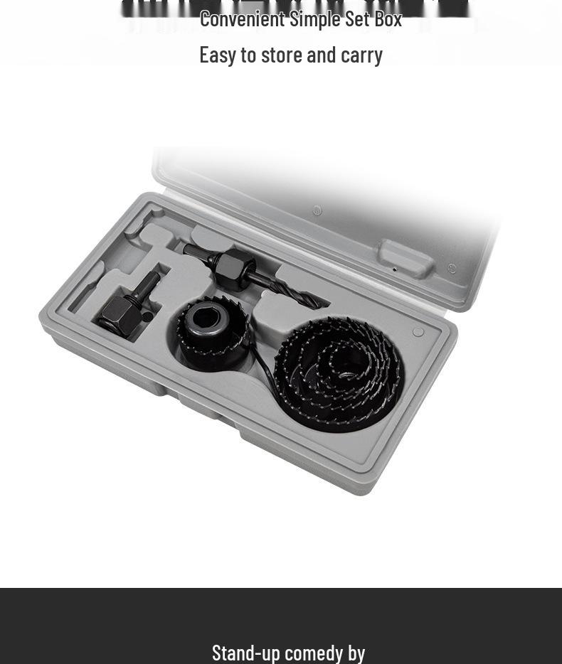 Набор столярных кольцевых пил для дерева, гипсокартона, ПВХ, пластика - Круглое сверло Инструмент для сверления отверстий под точечные светильники