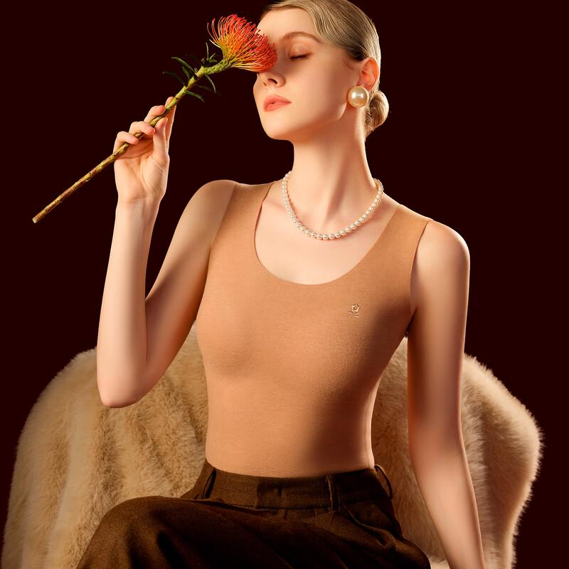 Montagut Women's Cashmere Silk Seamless Thermal Base Layer Vest