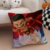 Popular Chinese Mytho Animation NNezha Cushion Cover Throw Pillow Cover Hidden Button Durable Polyester Chair Cushion