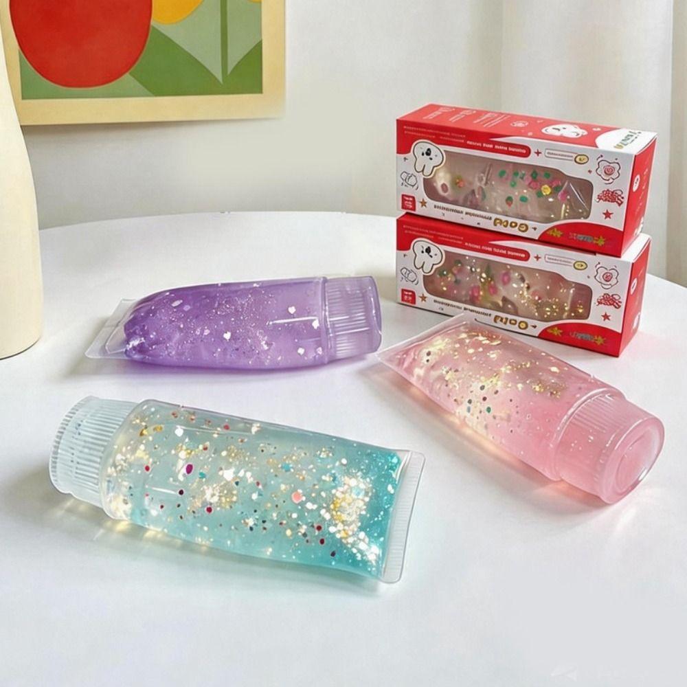 Fruit Filled Maltose Toothpaste Soft Elastic Sensory Fidget Ball Kids & Adults