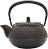 Iwachu Iron Kettle Combination Teapot Type 3 New Turtle Shell Black No Enamel Suitable for Open Fire Nanbu Tekki 12803 0.32L