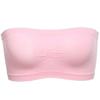 Fashion Womenswear Women Pure Colour Ventilation Strapless Seamless Push Up Tube Top Bra Underwear