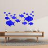 Ocean Fish Mirror Wall Stickers: Decorative Self-Adhesive for Living Room, Bedroom, Kids' Room, Kindergarten, or Bathroom Tiles
