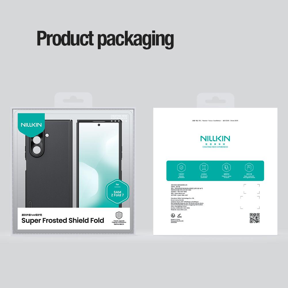 NILLKIN Для Samsung Galaxy Z Fold 7 5G Чехол 360 Super Frosted Shield Fold Ударопрочный Матовый Чехол Защита