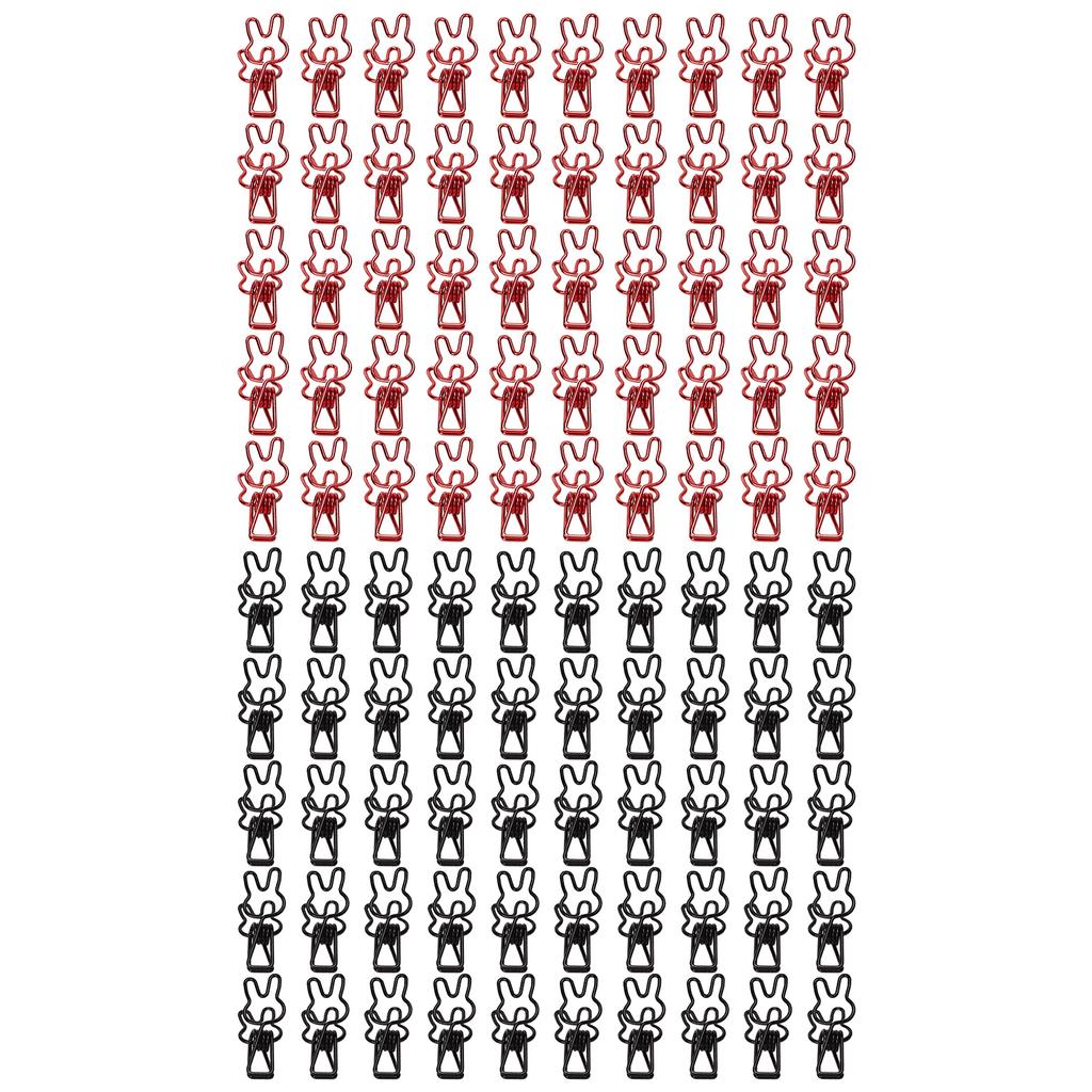 100 шт. Зажимы-кролики, полые, прочные, металлические, многоцелевые, маленькие, для сумок, одежды, D