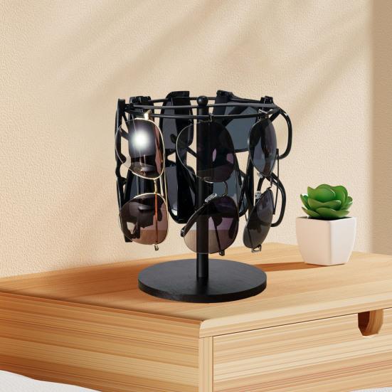 Органайзер для солнцезащитных очков, металлическая стойка для хранения с устойчивым основанием, простая сборка, настольный органайзер для очков