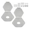 2PCS Turn Signal Light Mirror Mount Watermelon L-Bracket Only For Semi Tractors