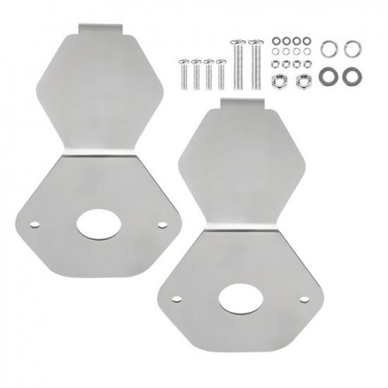 2PCS Turn Signal Light Mirror Mount Watermelon L-Bracket Only For Semi Tractors