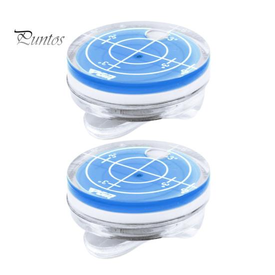 2 шт., магнитный зеленый ридер для гольфа с зажимом для шляпы, компактный размер, легкий портативный пузырьковый уровень, высокоточный зеленый помощник для чтения, аксессуары для гольфа