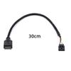 UC-175 30cm USB 3.1 Front Panel Header Male Type E to USB 2.0 Motherboard 4 Pin IDC Housing with Latch Cable
