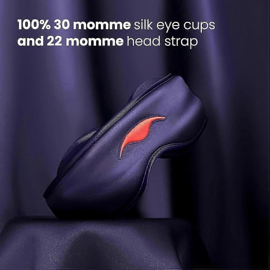 Manta sleep mask with 100% light blocking and zero intraocular pressure, comfortable and adjustable, perfect for sleeping