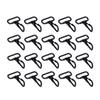 20Pcs Lobster Claw Clasps Black Fastener Hooks Hardware Accessories for Bags Handbags Backpacks