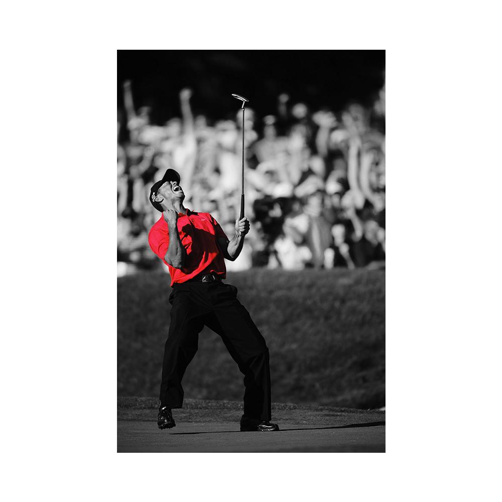 Tiger Woods Черно-красный портрет фотопечать холст постер спорт настенное искусство гольф спортсмен картина для спортзала гостиная дом Cuadros