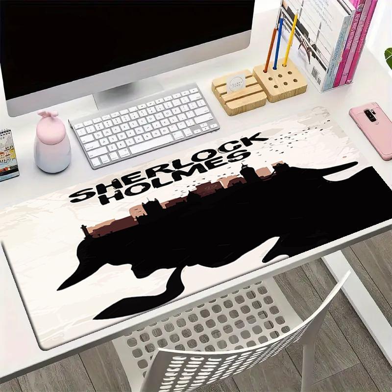 Sherlock Holmes Theme Mouse Pad, Non Slip Rubber Base, Multifunctional Office & Home Decor, Perfect for Workspace Personalization.