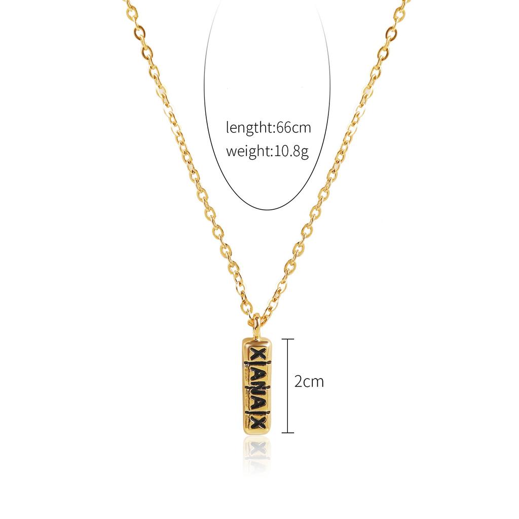 Necklace for Women Hip Hop Hipster Accessories Gold Necklace Lightning Clown Leopard Boxing Gloves Letter Hip Hop Necklace Elegant Necklace