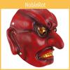 Vibrant Red Silver Burgundy And Copper Hannya Masks For Theatrical Cosplay And Parties