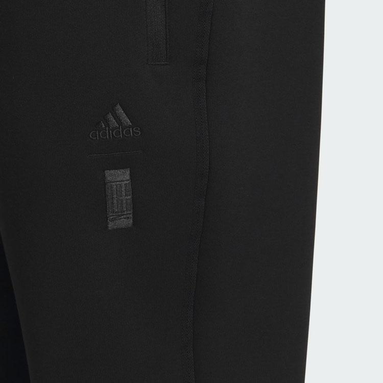 Adidas Вязаные брюки Wuji с однотонным логотипом, мужские брюки, черные IP4905