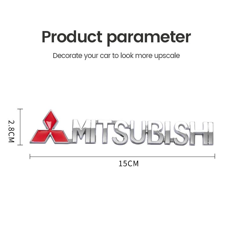 1 шт. 3D Металлический цинковый сплав Значок-эмблема на кузов автомобиля Наружные декоративные креативные наклейки Для Mitsubishi Outlander Pajero Lancer