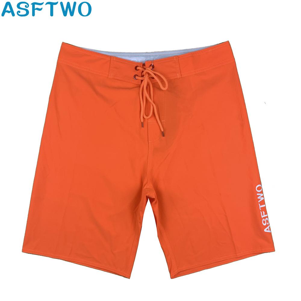 Men’s Waterproof Stretch Quick-Dry Surf Shorts - Summer Casual Solid Color