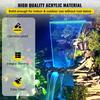 Fountain Spillway 36.2x3.2x8.1 Inch, Pool Waterfall Fountain 17 Colors Led, Pool Water Fall Kit With Remote, Pool Spillway Solid Acrylic Pool