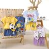Children's Short-sleeved Suit Cotton T-shirt Baby Kid's Summer Clothing Shorts Set