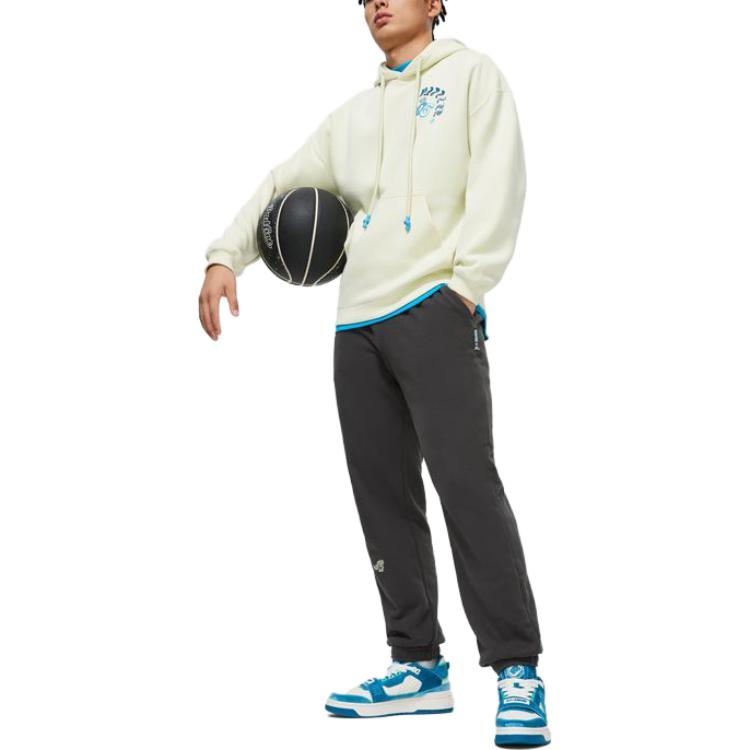 Li Ning BADFIVE Sweatshirt Men's Jade Porcelain Green AWDU085-5