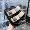 Модные шлепанцы на платформе Женская одежда Модный стиль Увеличивающие сандалии Повседневные Все Маффин Пляжные Толстые туфли Клиновидные шлепанцы Высокие каблуки