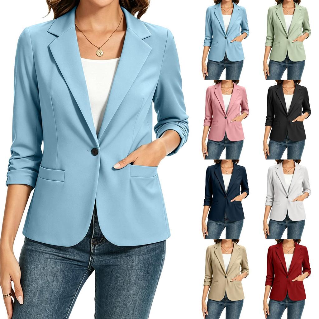 Женская цветная приталенная куртка для стиля business casual