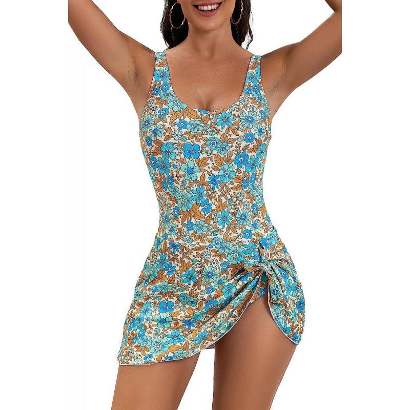 2024 Женский купальник танкини большого размера на шнуровке - Европейский и американский стиль для пляжного отдыха