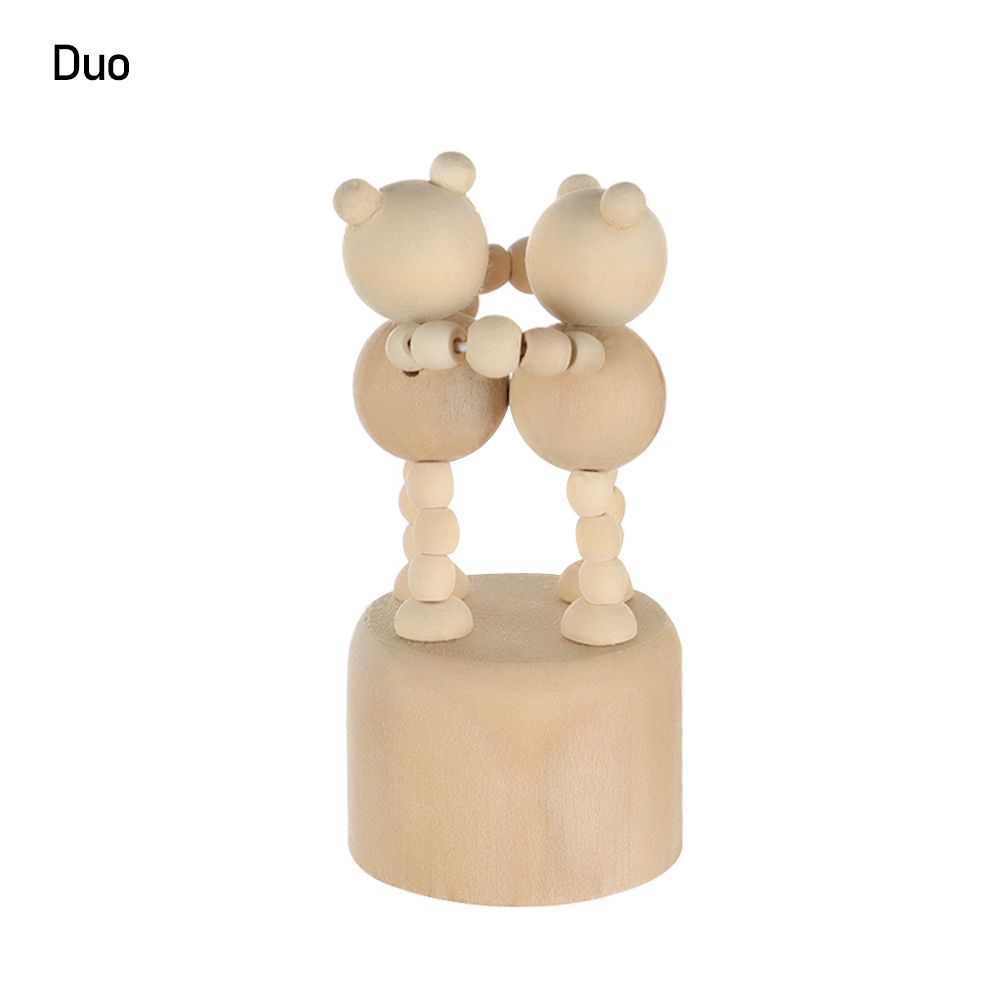 Shelf Home Decoration Wood DIY Craft Wooden Animal Ornaments Educational Toys Mini Desktop Decor